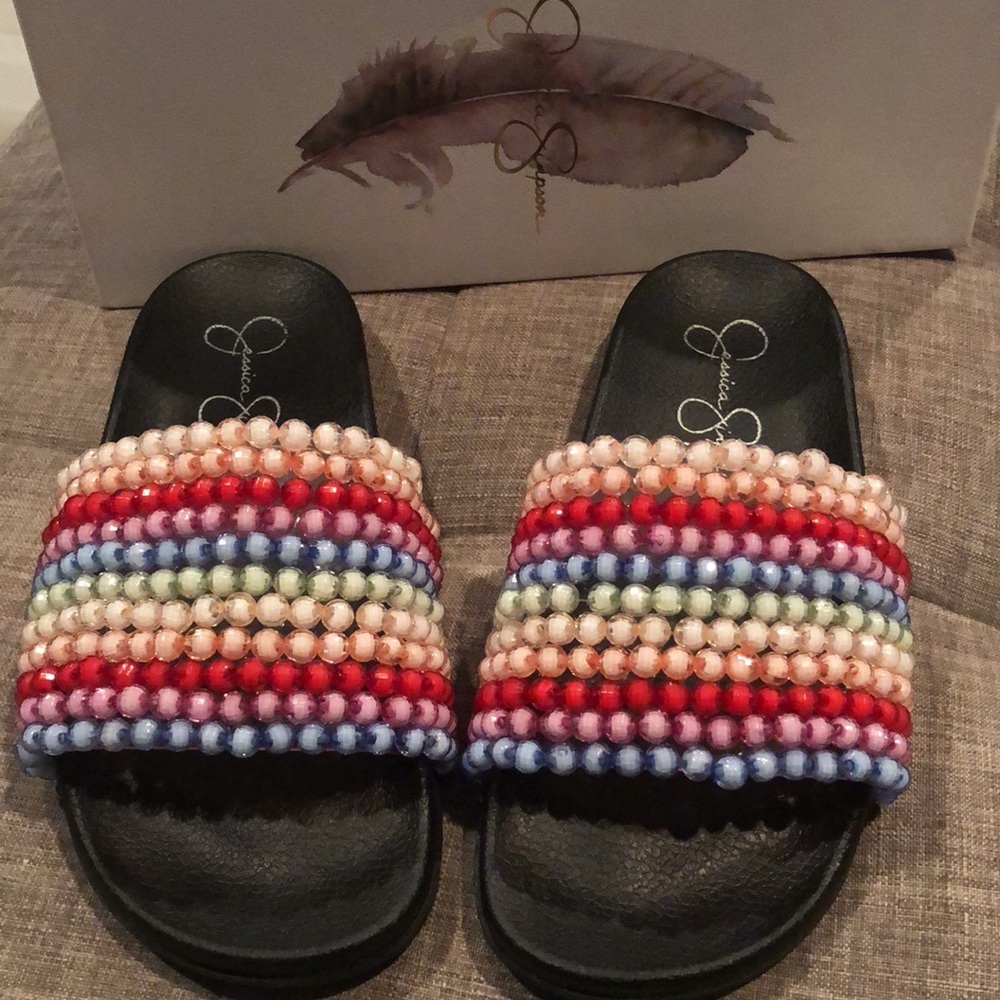 Beaded Rainbow Pool Slides